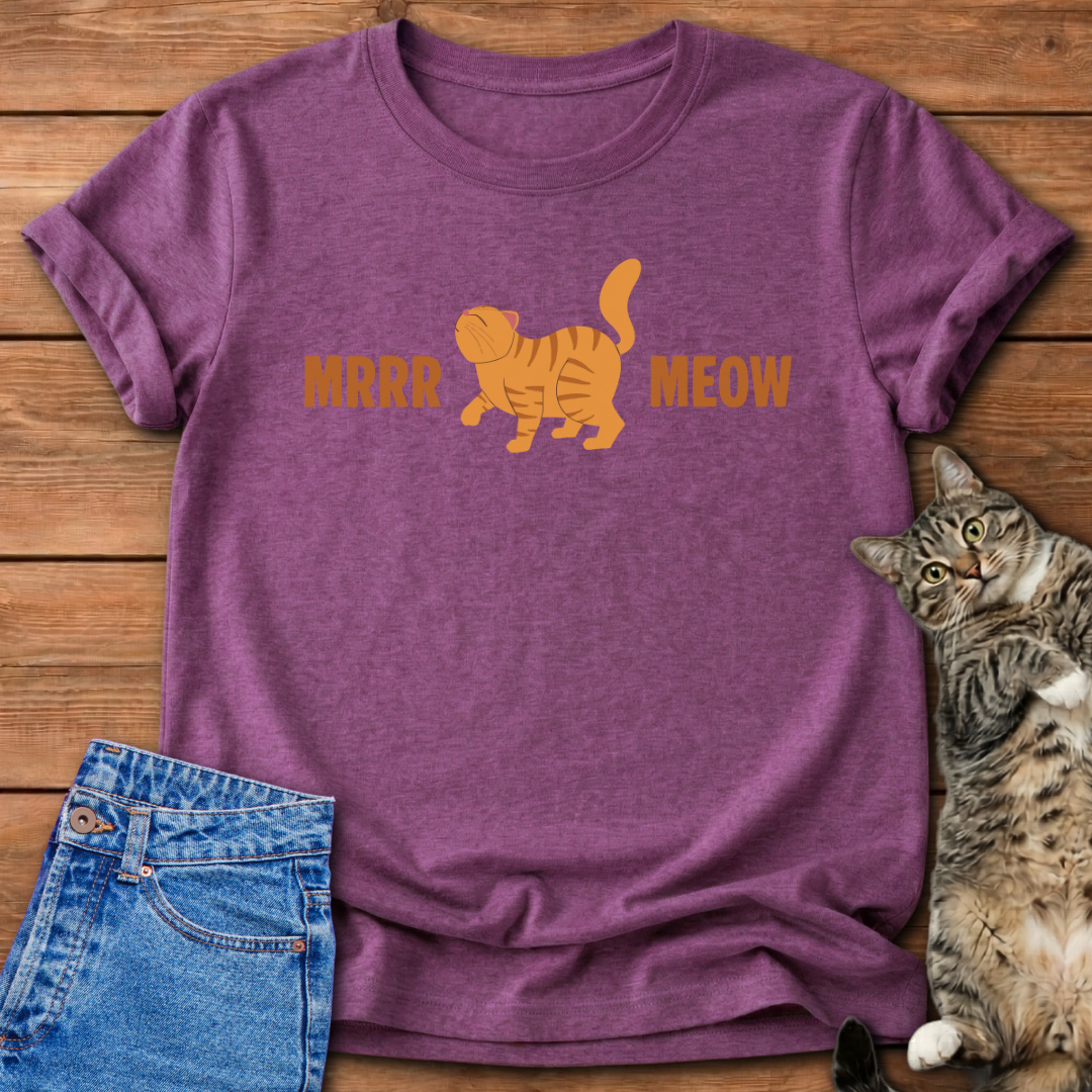 Meow Orange Cat T-Shirt