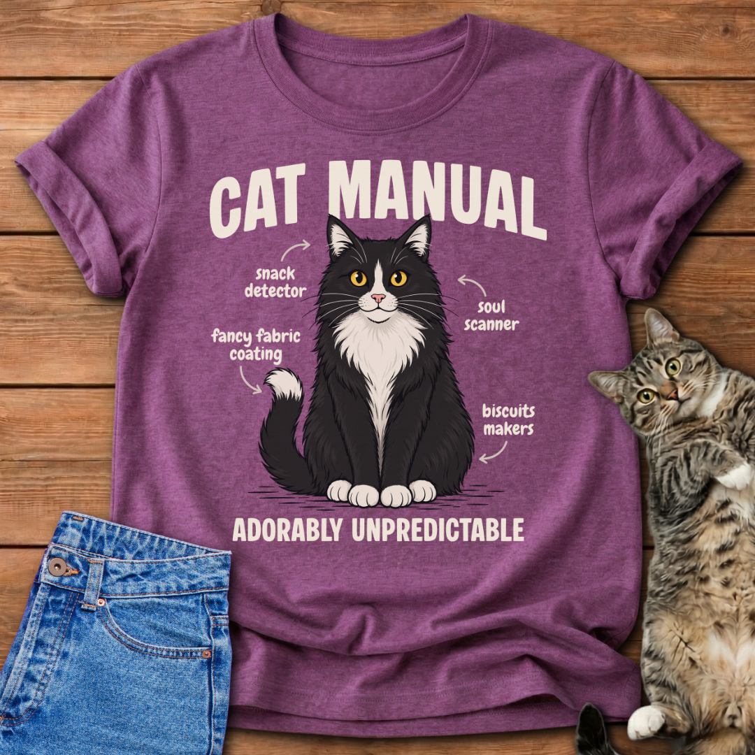 Tuxedo Cat Manual T-Shirt