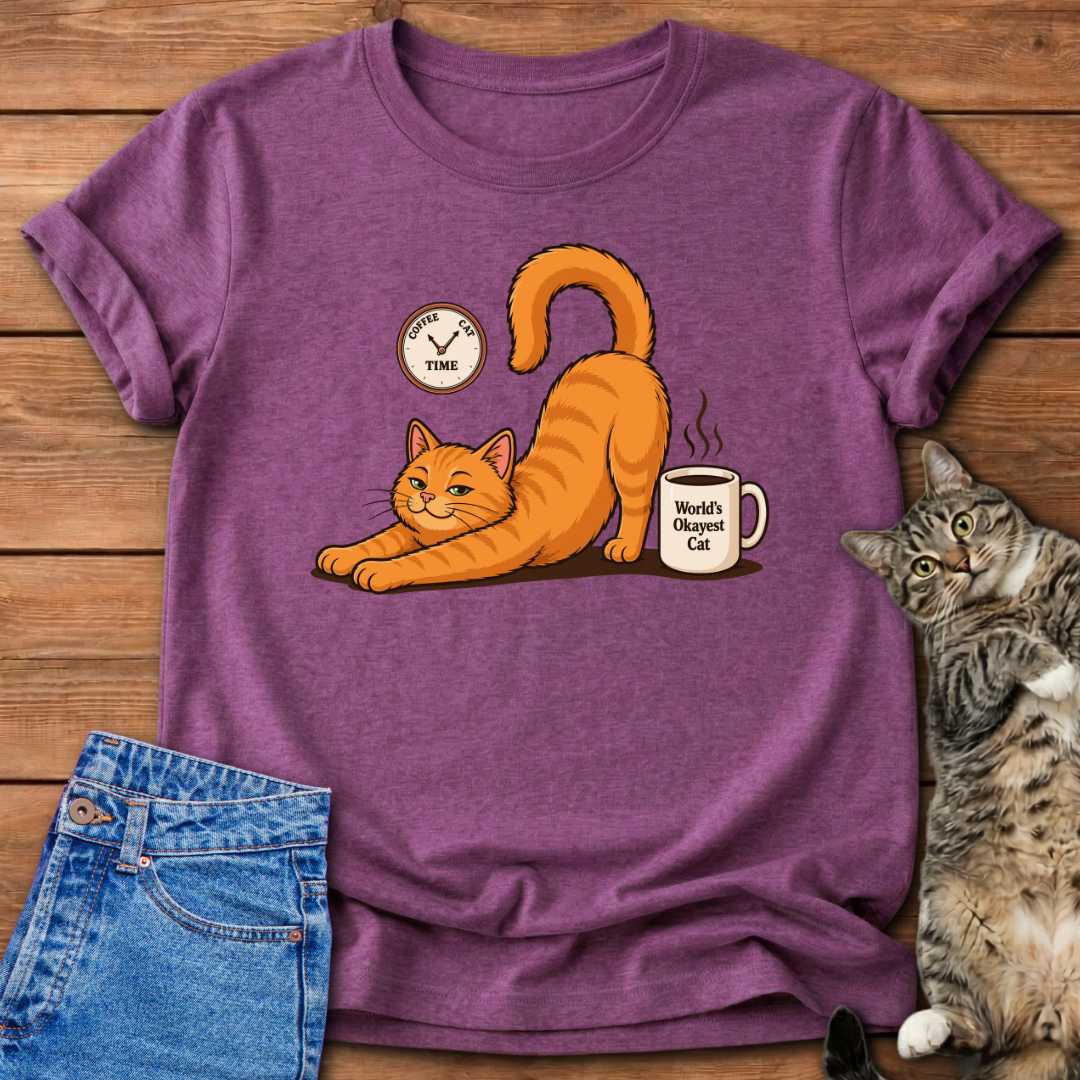 Coffee-Cat Time T-Shirt