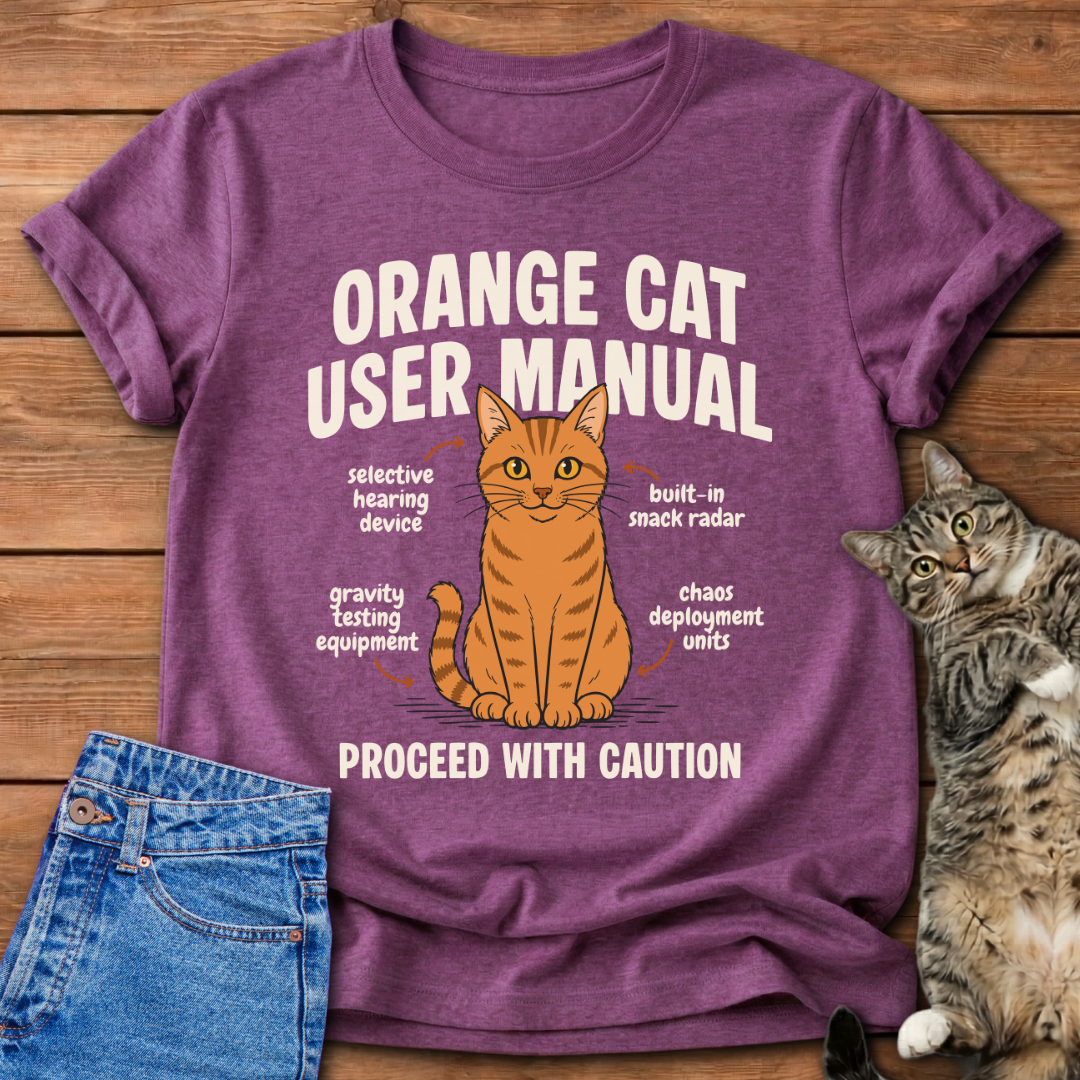 Orange Cat Manual T-Shirt