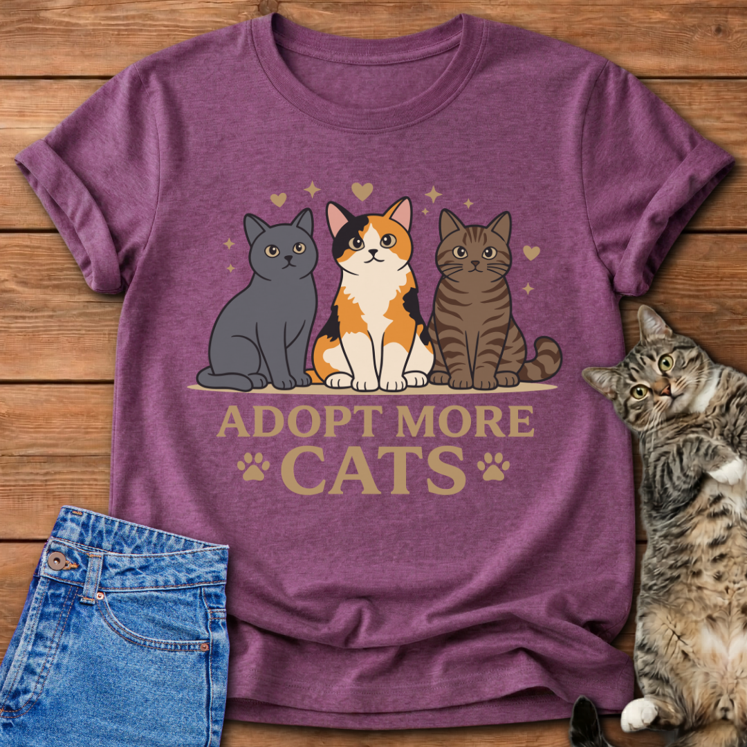 Adopt More Cats T-Shirt