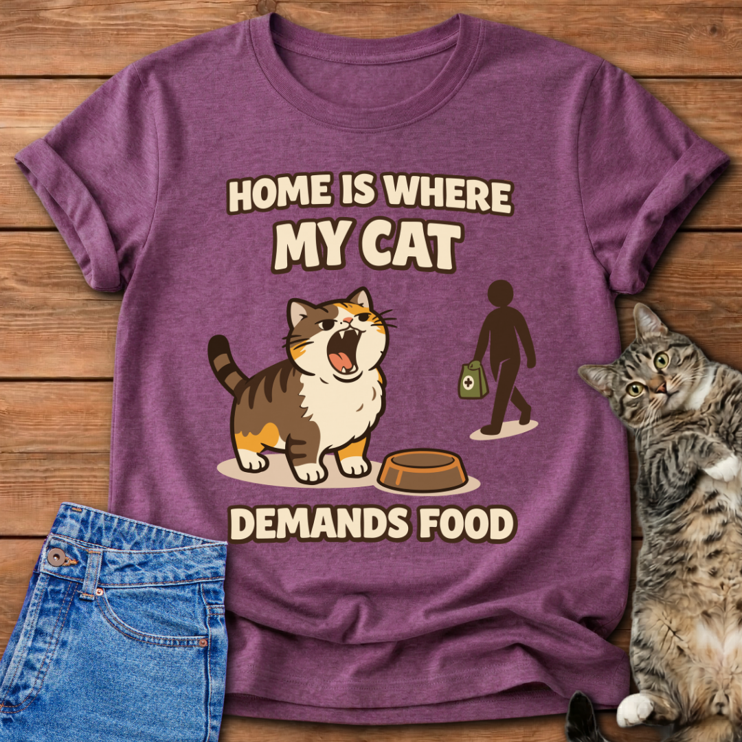 Home Is Where My Cat T-Shirt