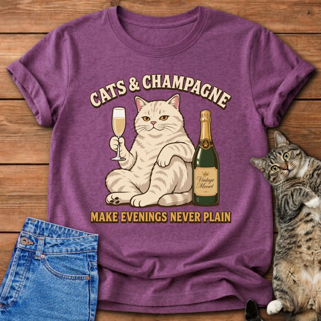 Cats & Champagne T-Shirt