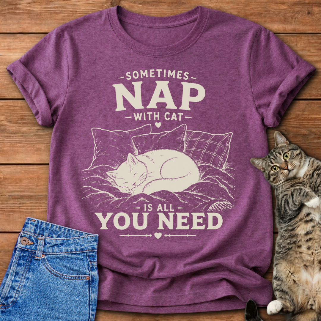 Nap With Cat T-Shirt