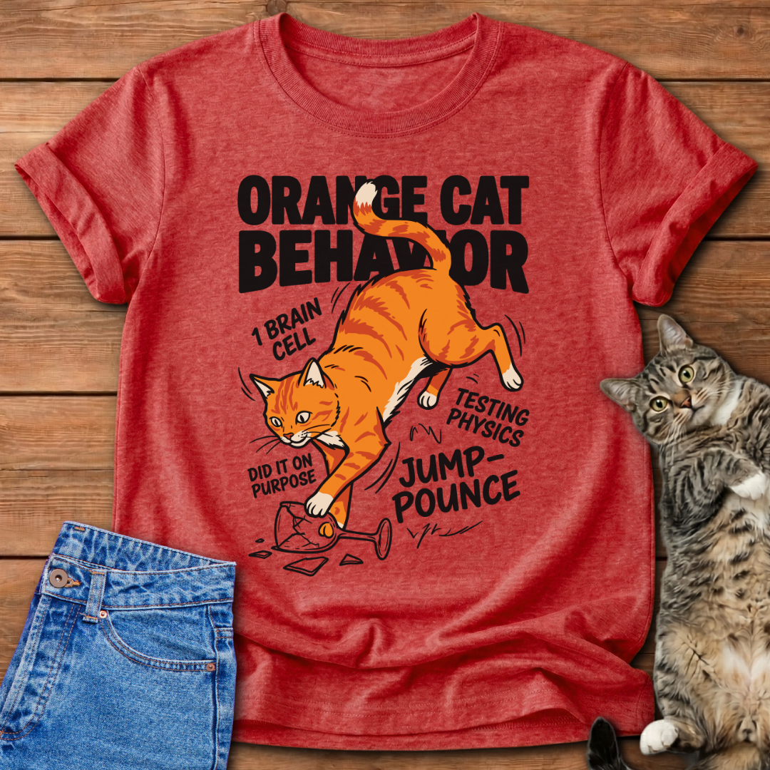 Orange Cat Behavior T-Shirt