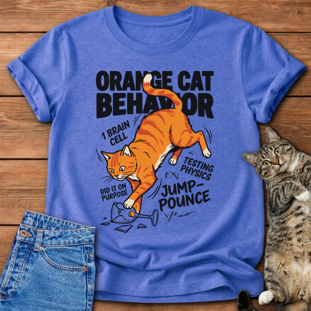 Orange Cat Behavior T-Shirt