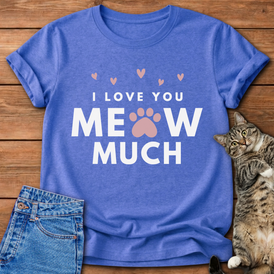 I Love You Meow Much T-Shirt