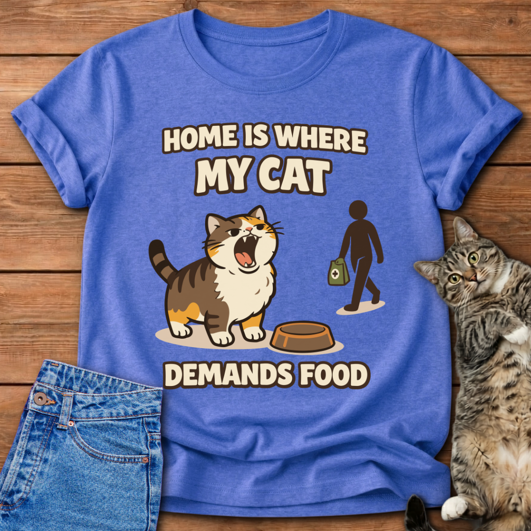 Home Is Where My Cat T-Shirt