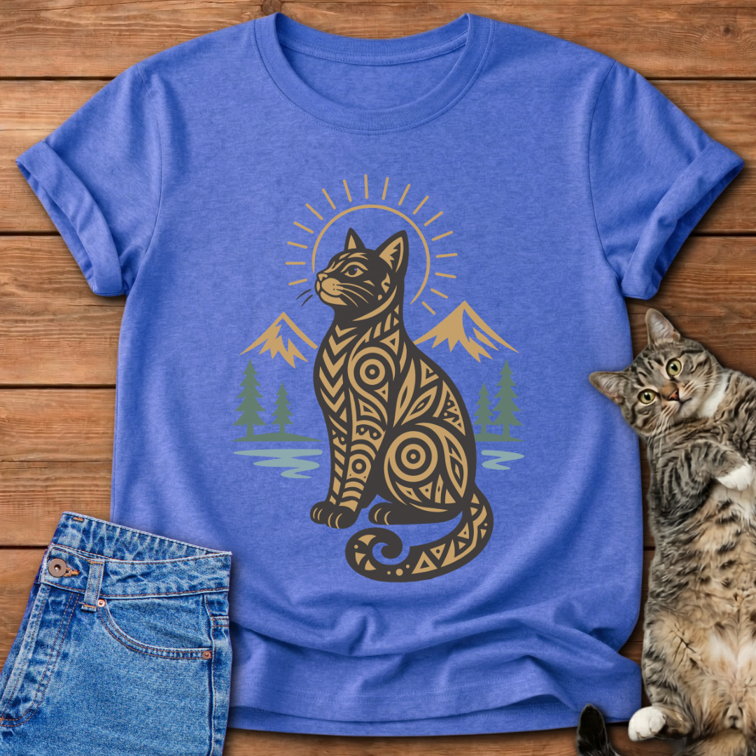 Tribal Cat T-Shirt