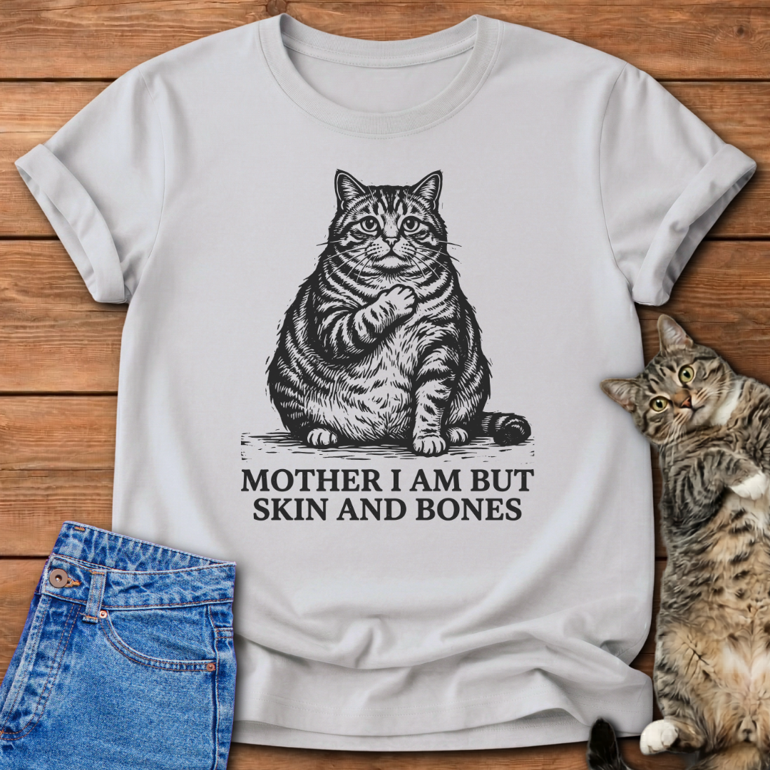 Skin And Bones Cat T-Shirt