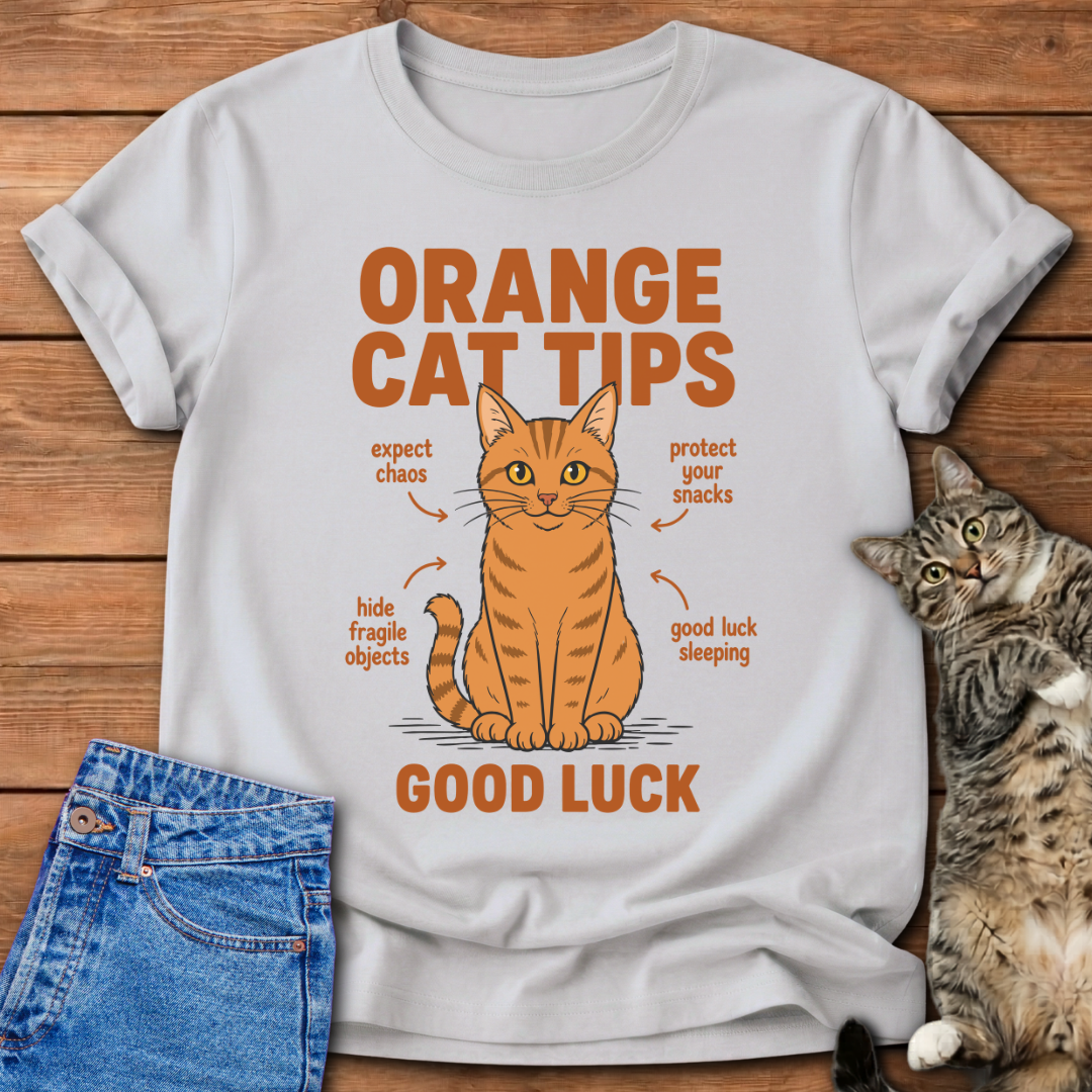 Orange Cat Tips T-Shirt