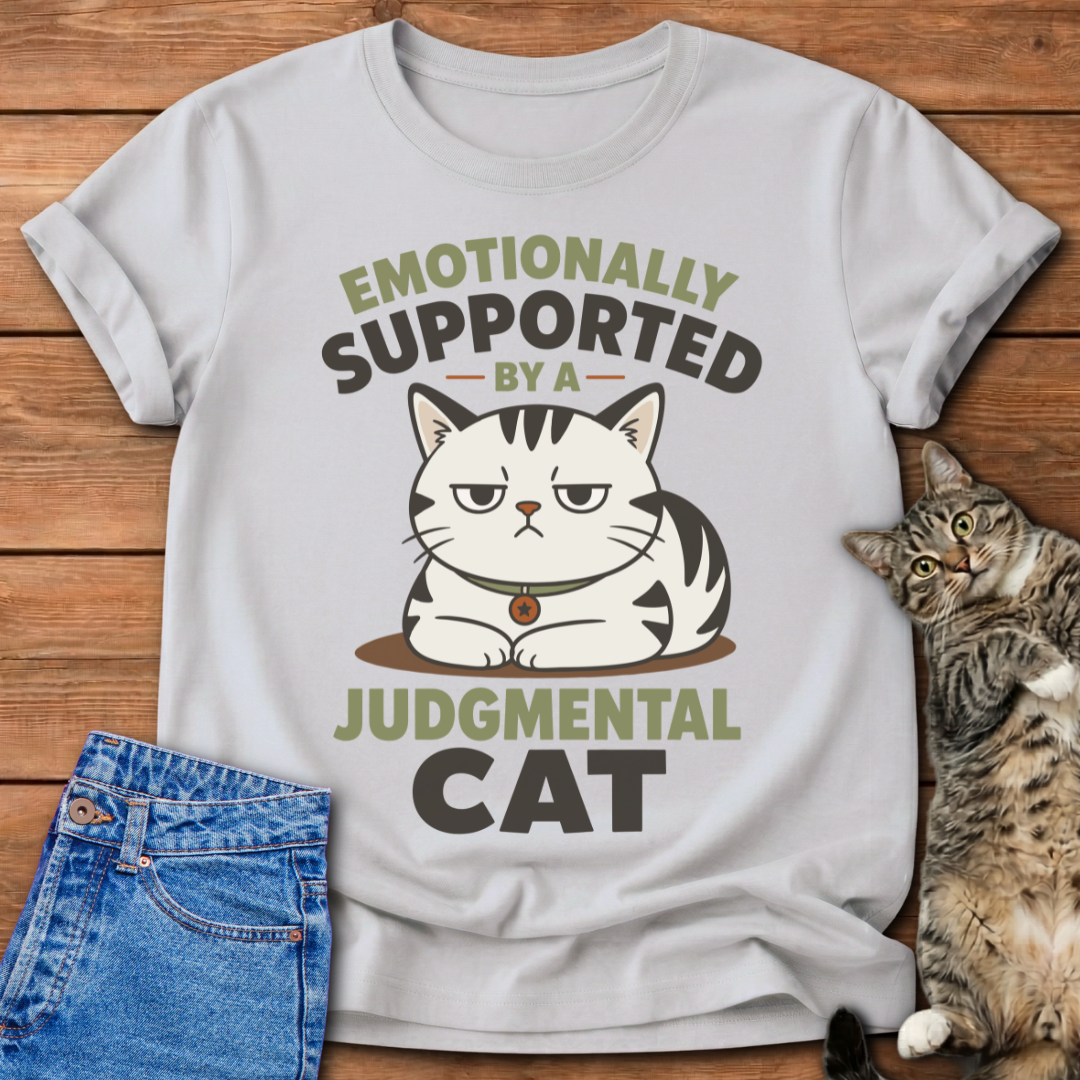 Supported By A Cat T-Shirt