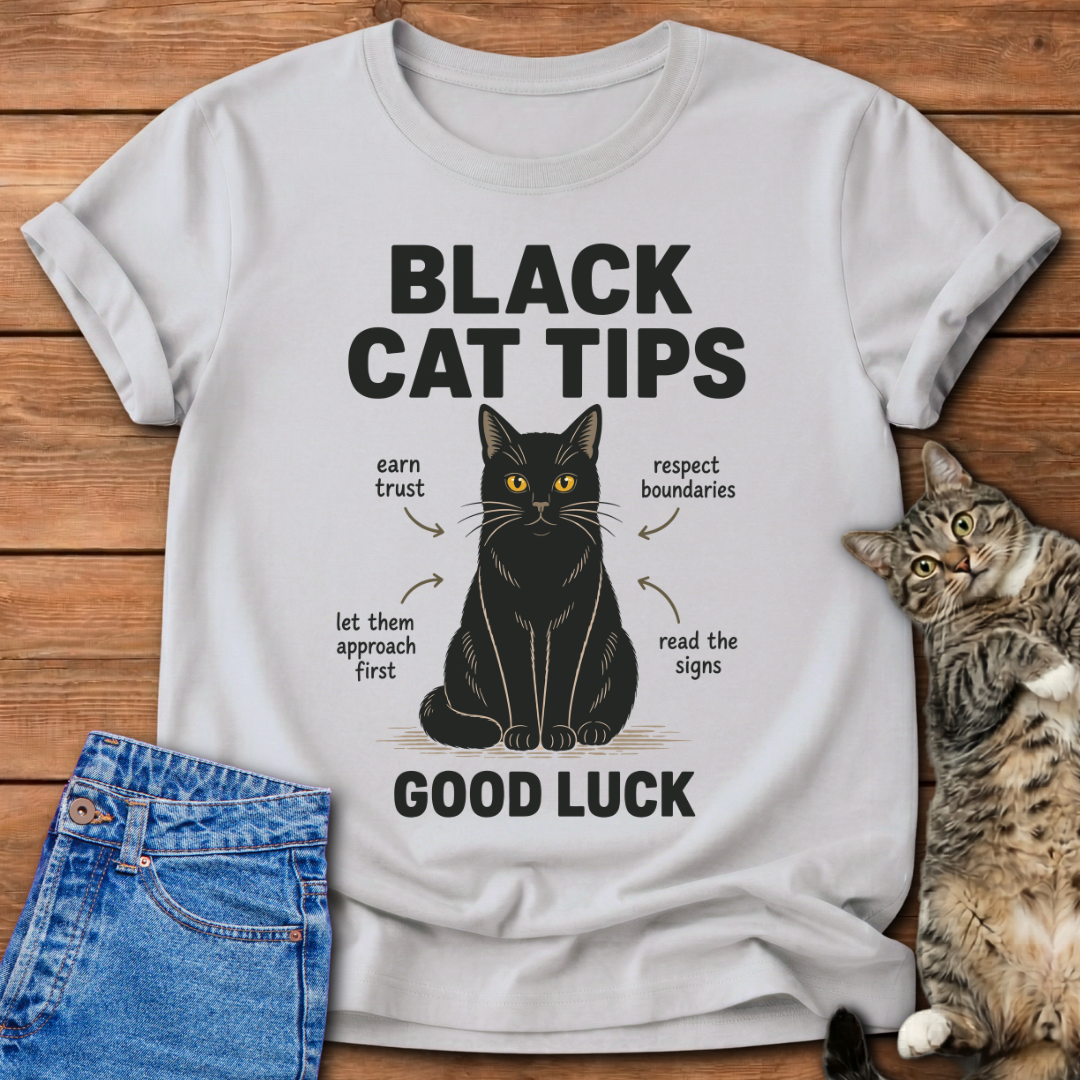 Black Cat Tips T-Shirt
