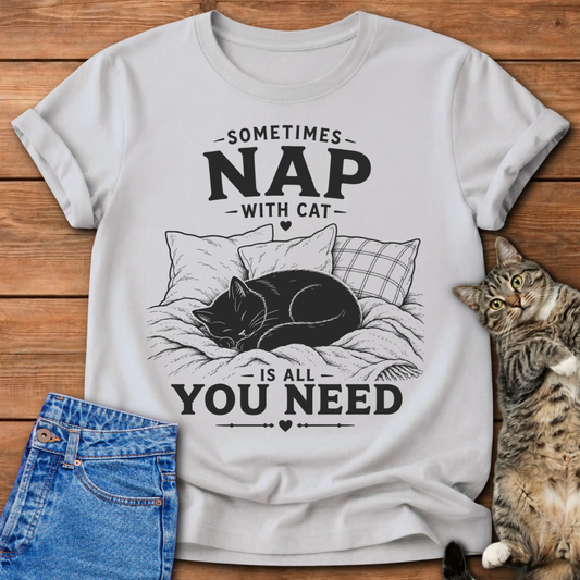 Nap With Cat T-Shirt