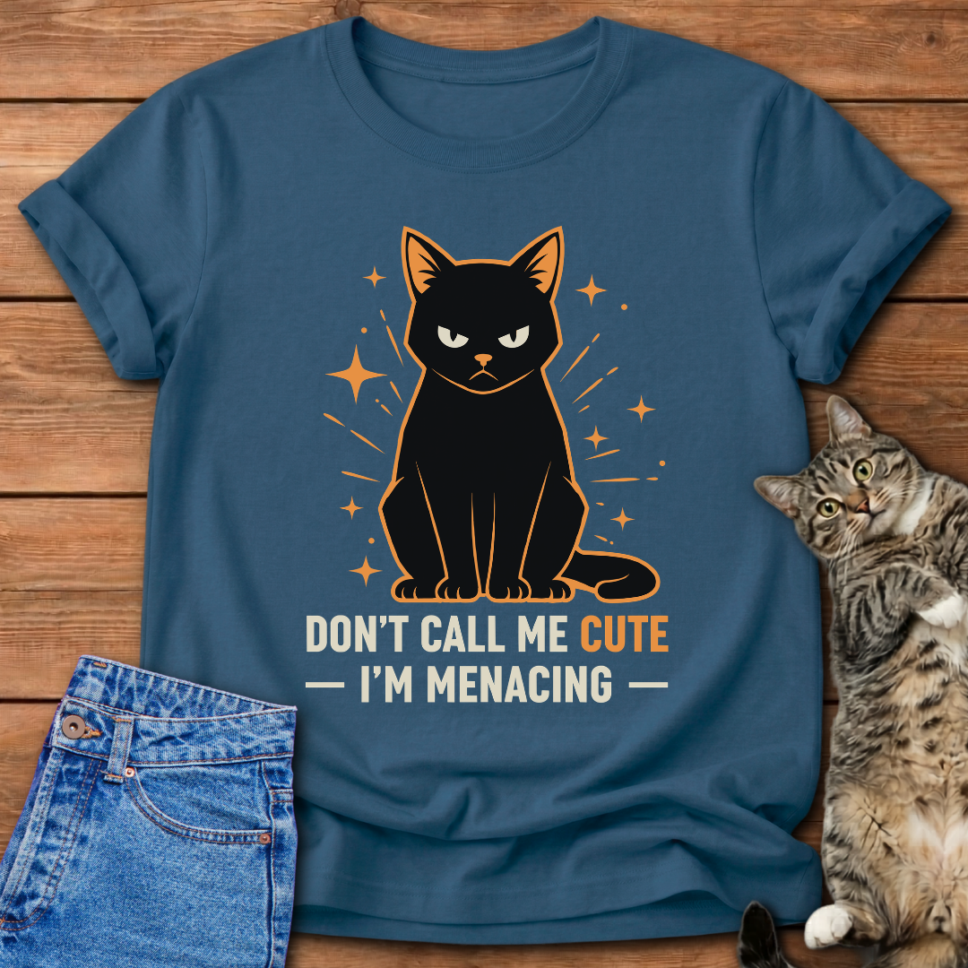 Menacing Black Cat T-Shirt