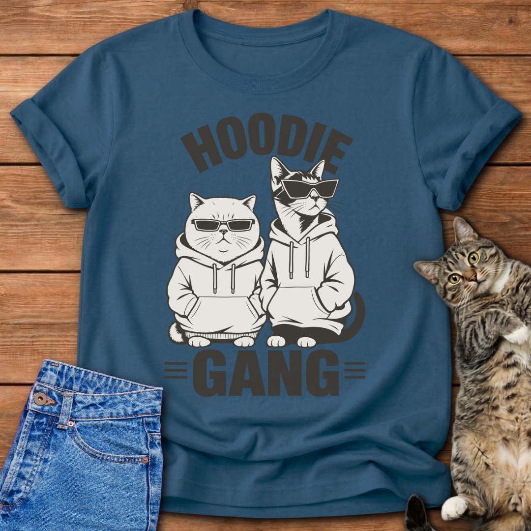 Hoodie Gang Cat T-Shirt