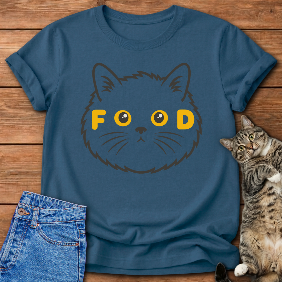FOOD Black Cat T-Shirt