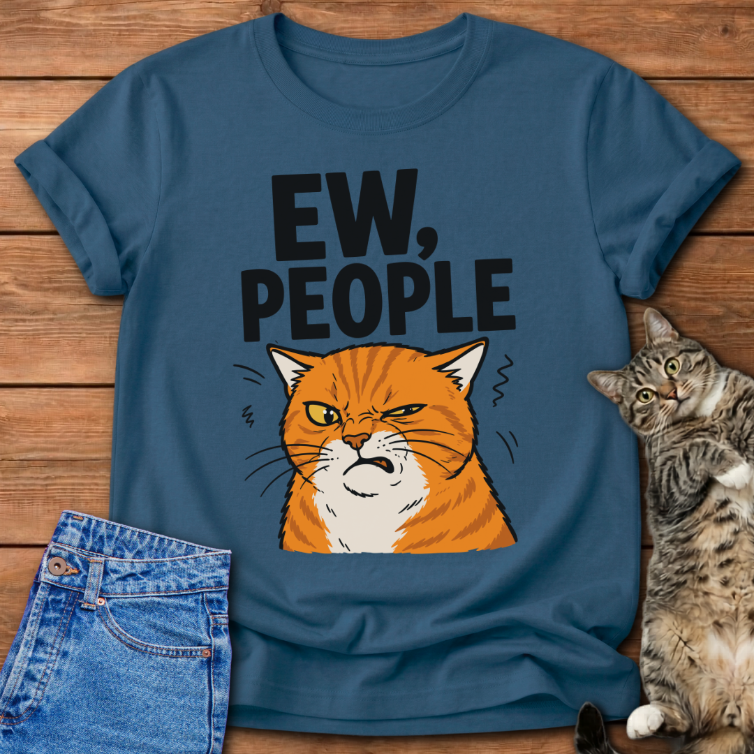 Ew, People Orange Cat T-Shirt