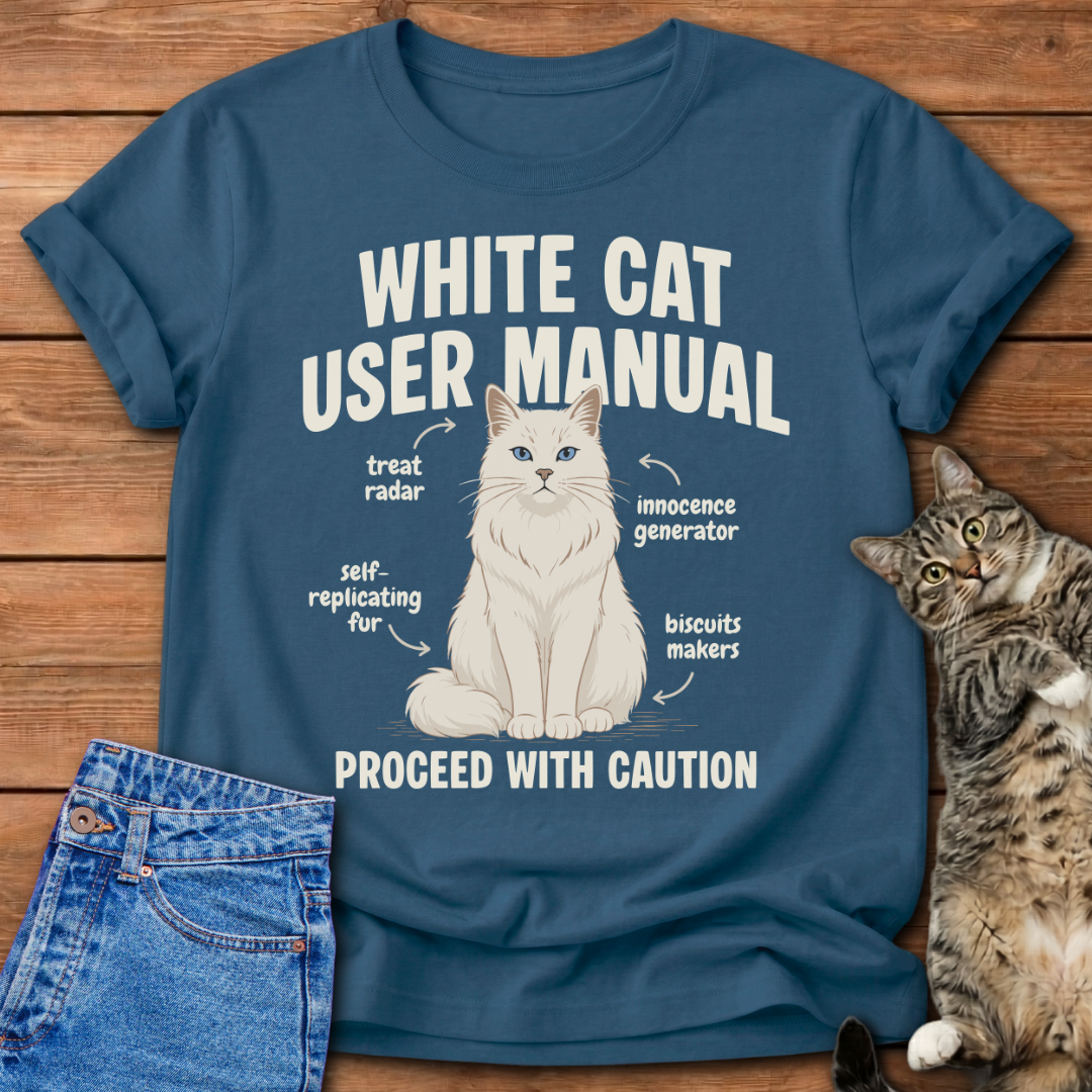 White Cat Manual T-Shirt