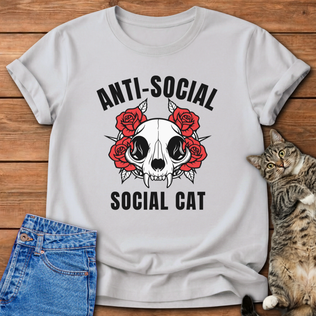 Anti-Social Cat T-Shirt