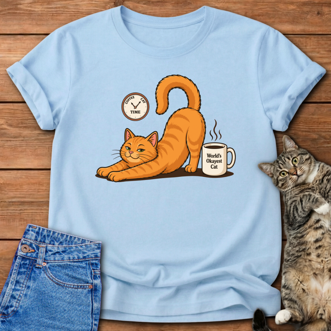Coffee-Cat Time T-Shirt