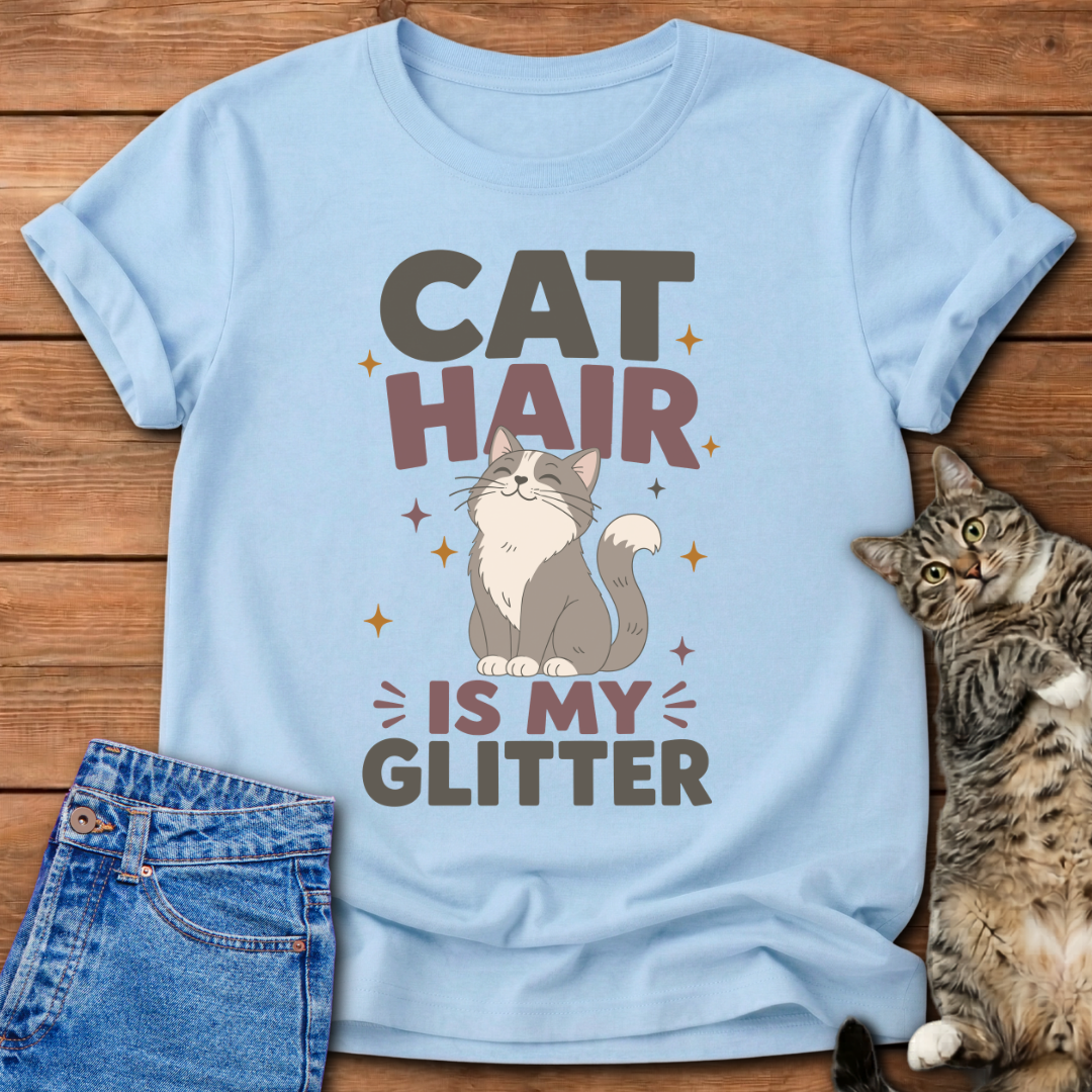 Cat Hair Is My Glitter T-Shirt