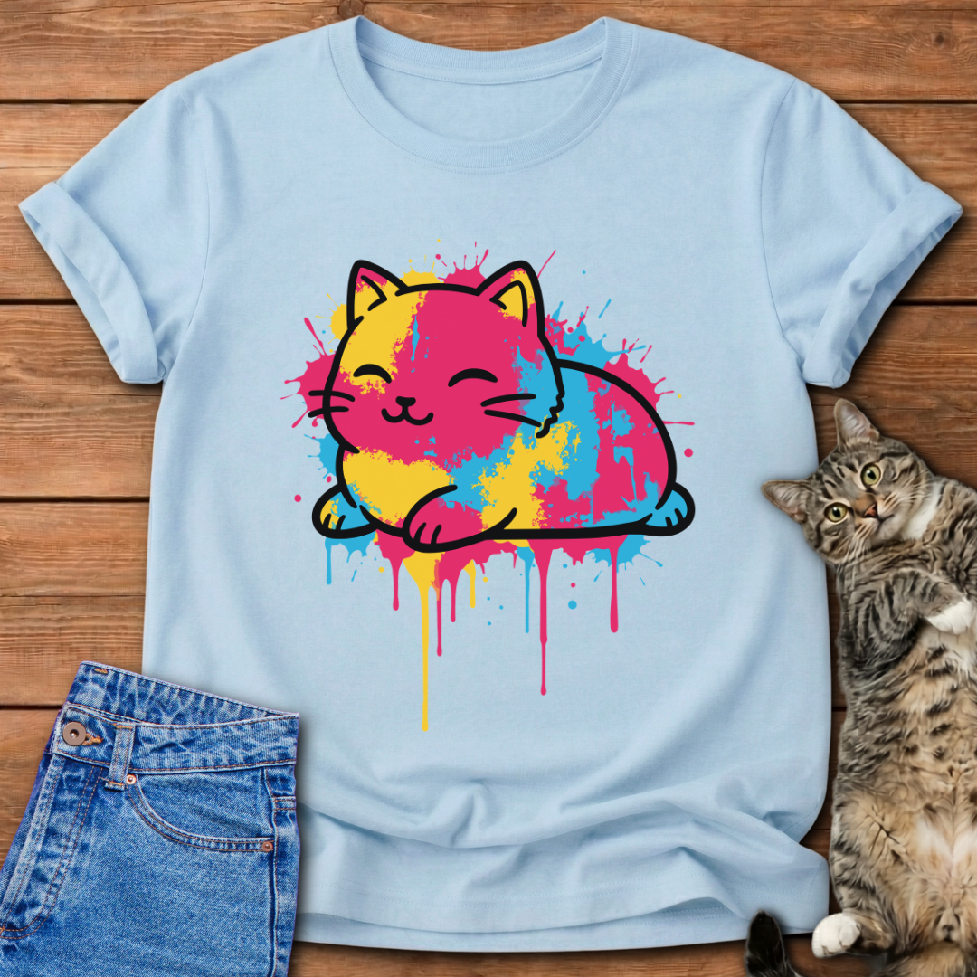 Color Splash Cat T-Shirt