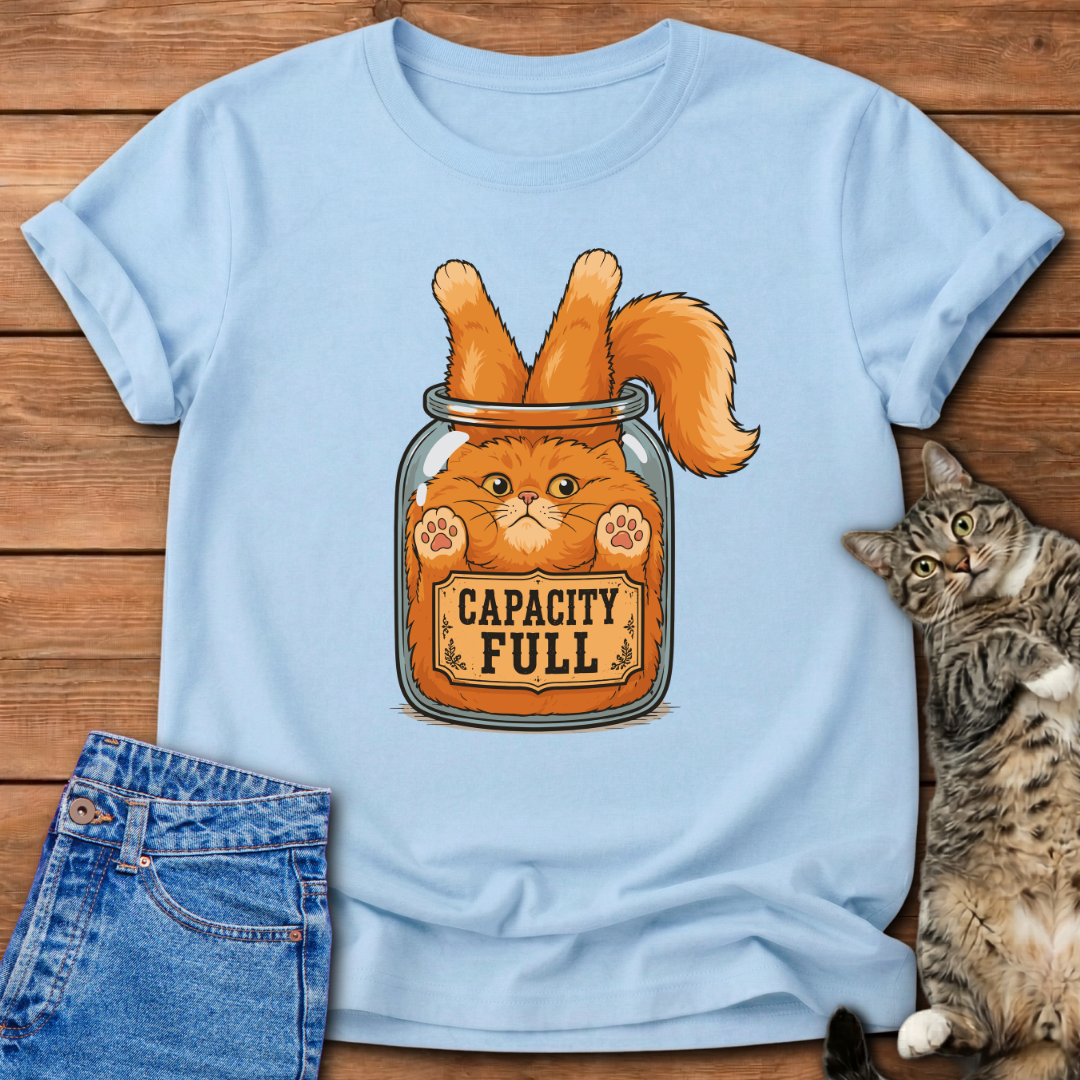 Capacity Full Cat T-Shirt