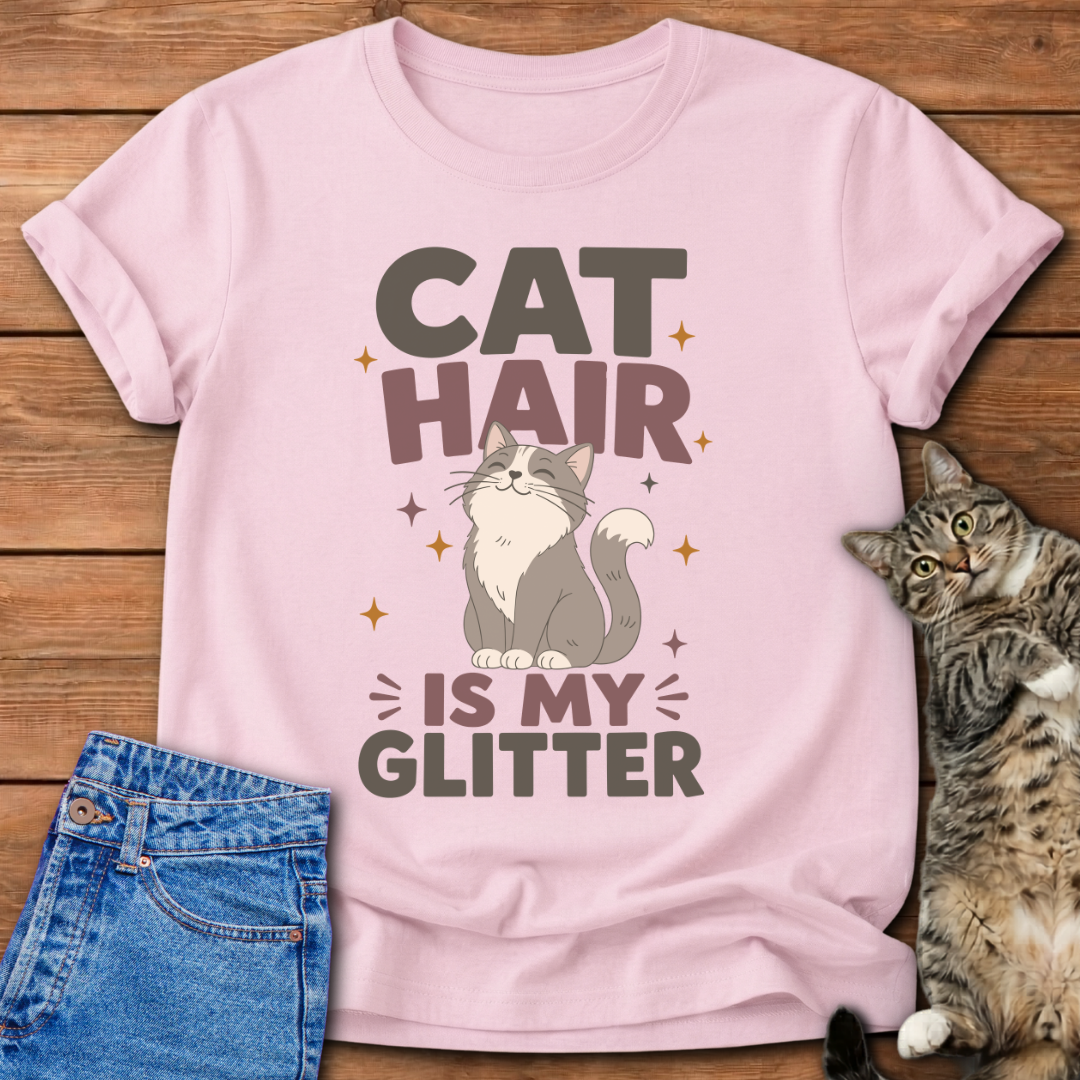 Cat Hair Is My Glitter T-Shirt