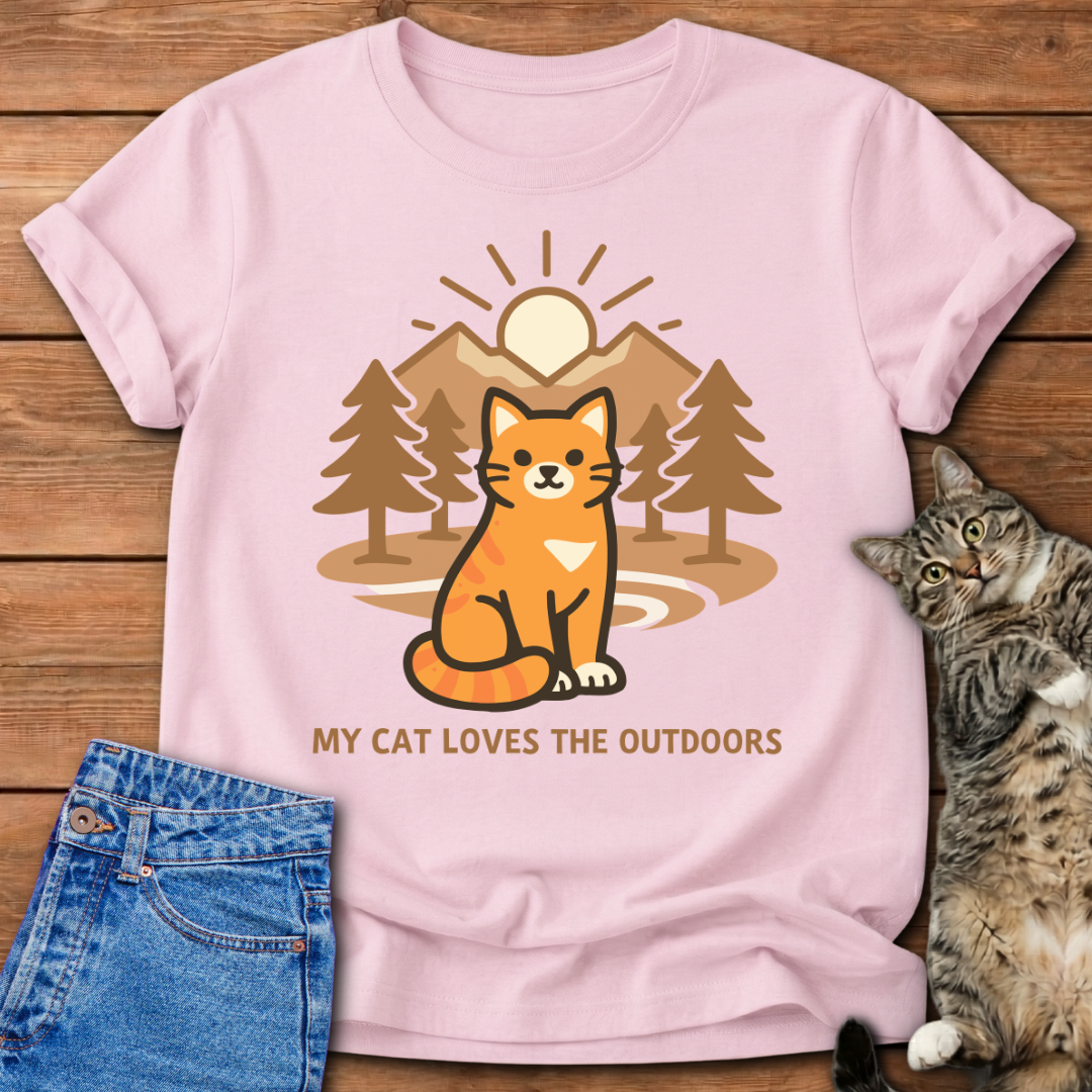 My Cat Loves The Outdoors T-Shirt