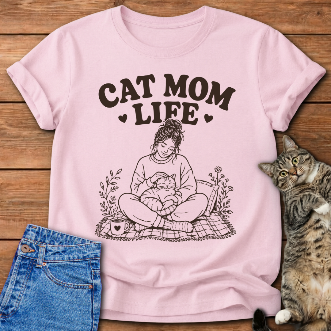 Cat Mom Life T-Shirt