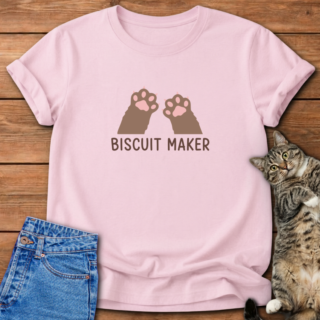 Making Biscuits Funny Cat T-Shirt