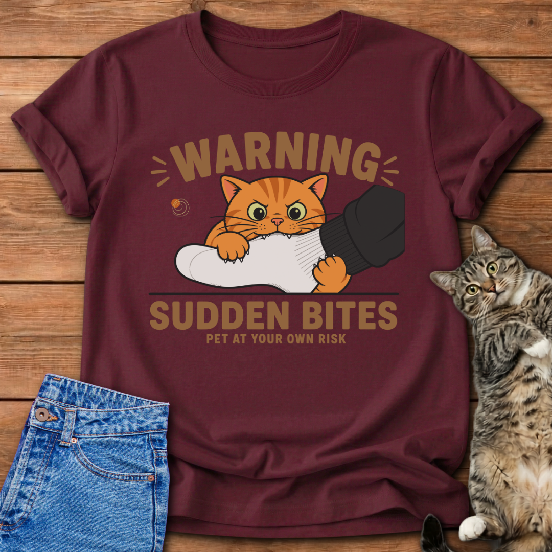 Warning Sudden Bites T-Shirt