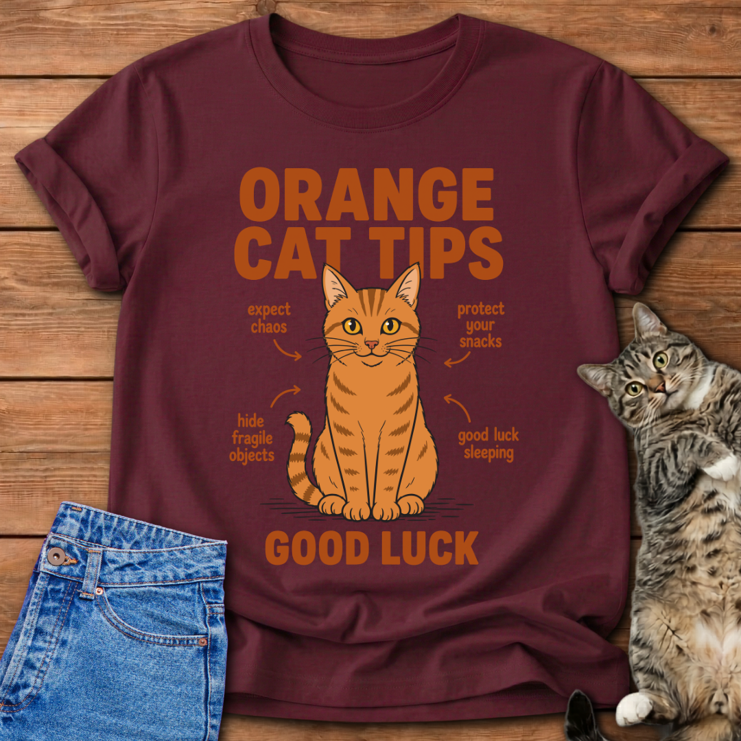 Orange Cat Tips T-Shirt