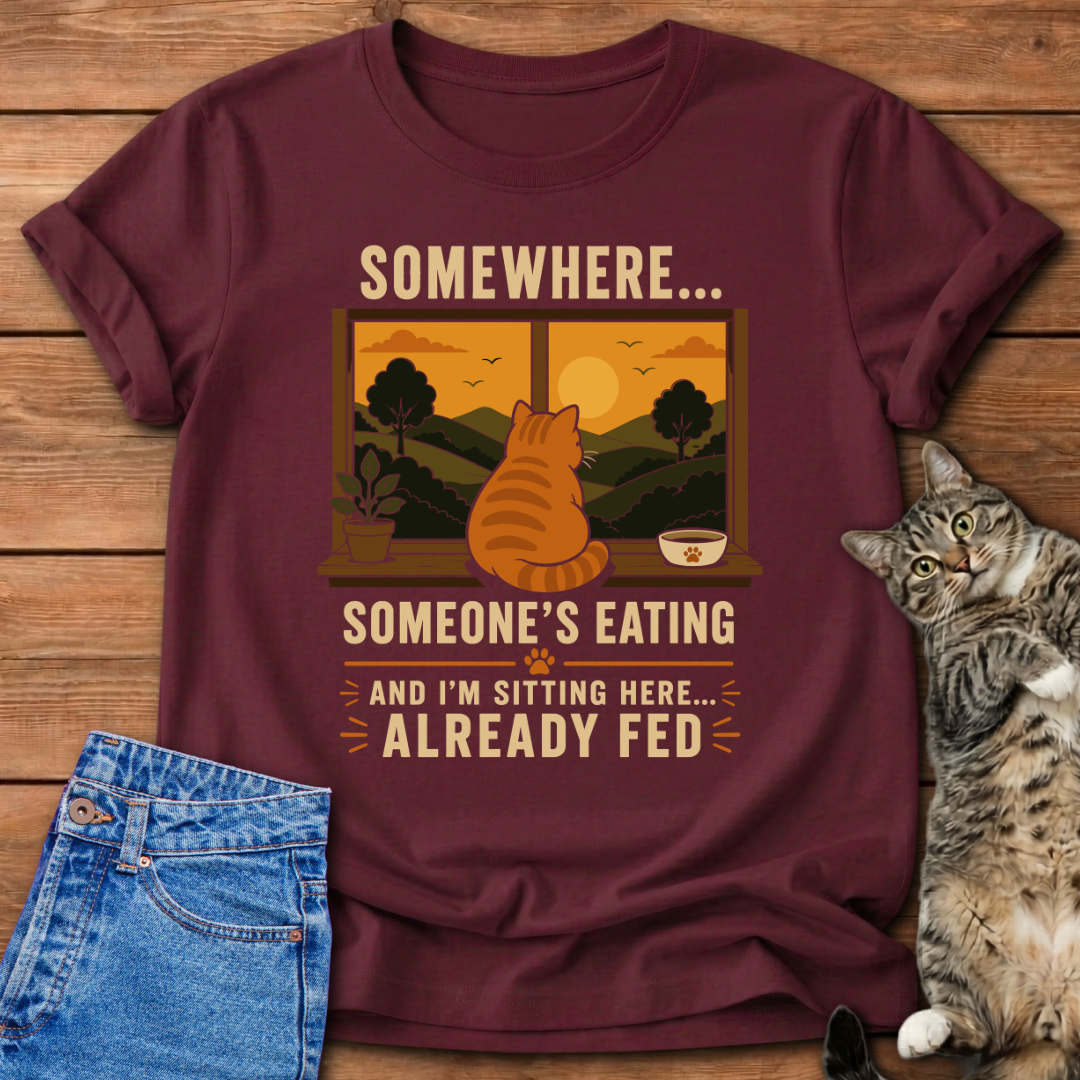 Already Fed Cat T-Shirt