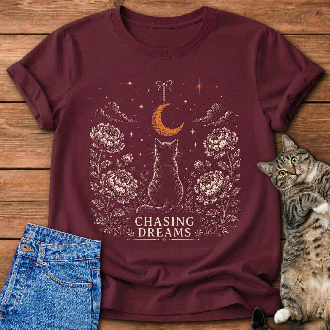 Chasing Dreams Cat T-Shirt
