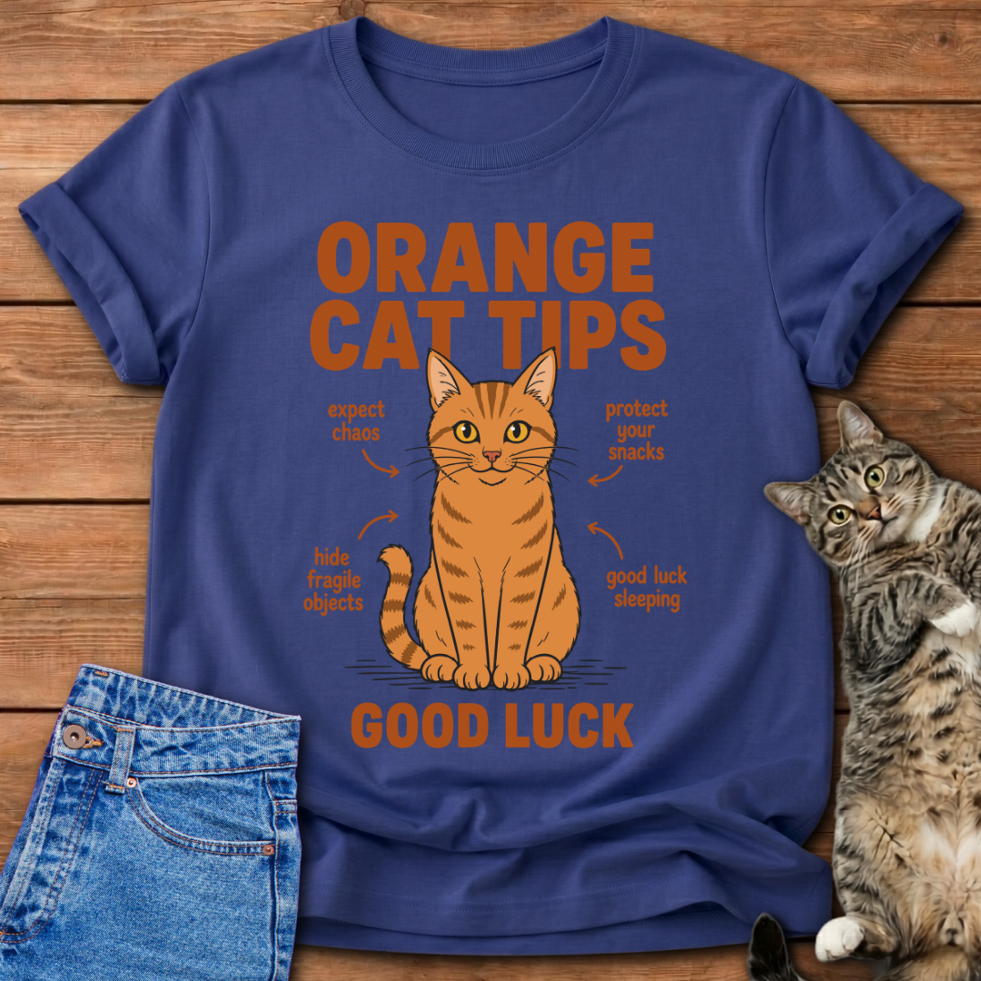Orange Cat Tips T-Shirt