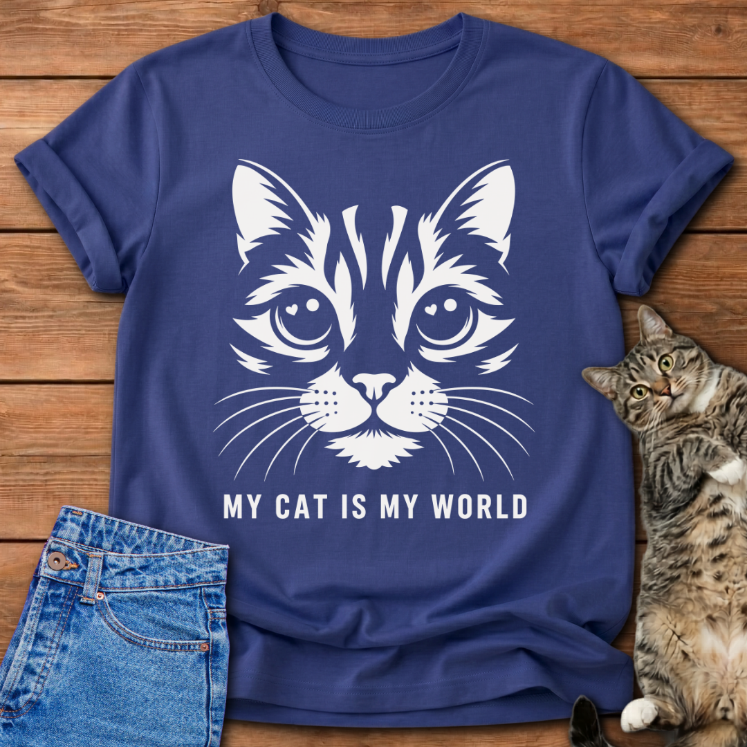 My Cat Is My World T-Shirt