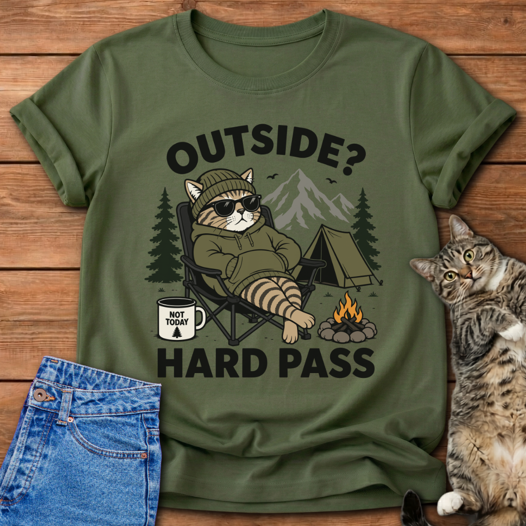 Camping Cat T-Shirt