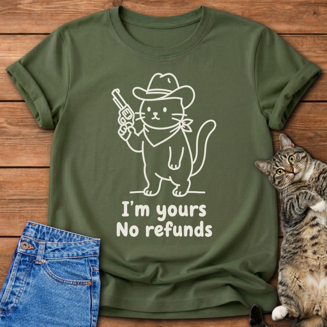 No Refunds Cowboy T-Shirt