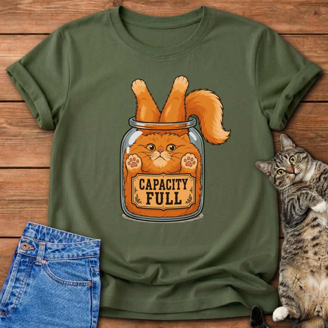 Capacity Full Cat T-Shirt