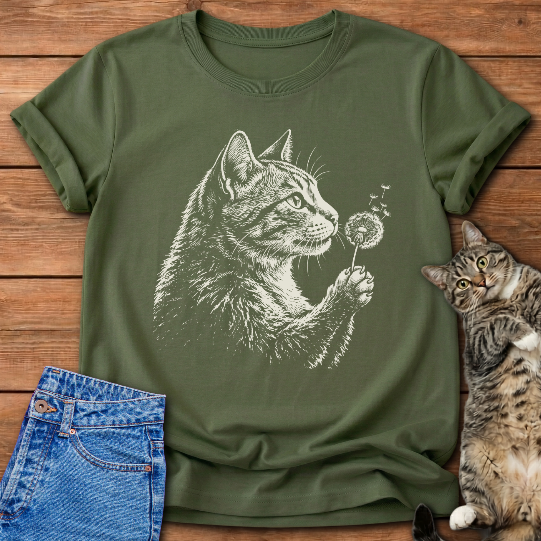 Wish Blow Cat T-Shirt