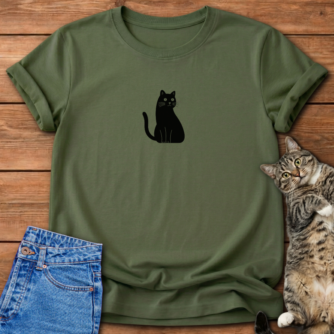 Whimsical Feline T-Shirt