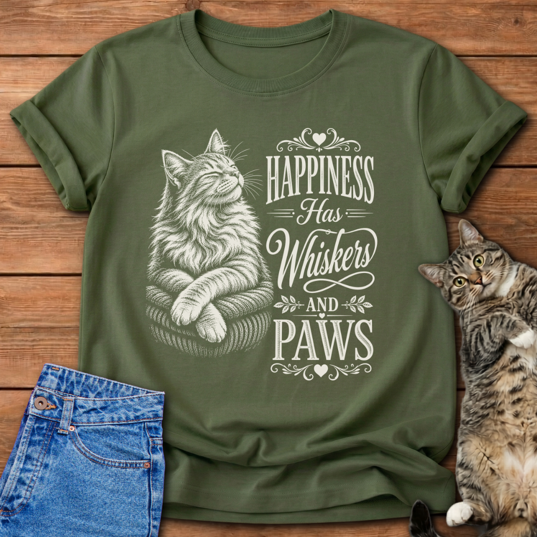 Happiness Has Whiskers T-Shirt