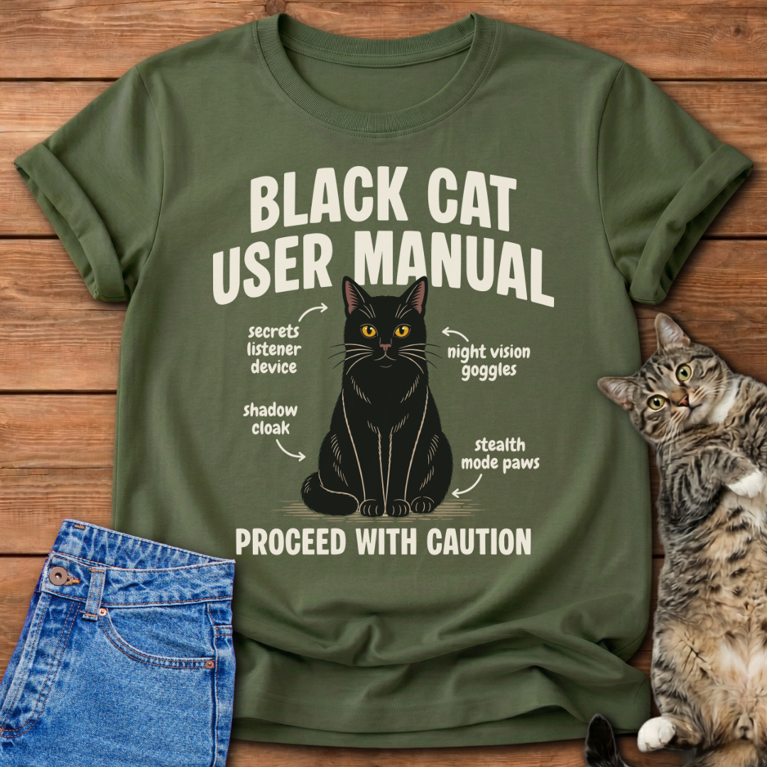 Black Cat Manual T-Shirt