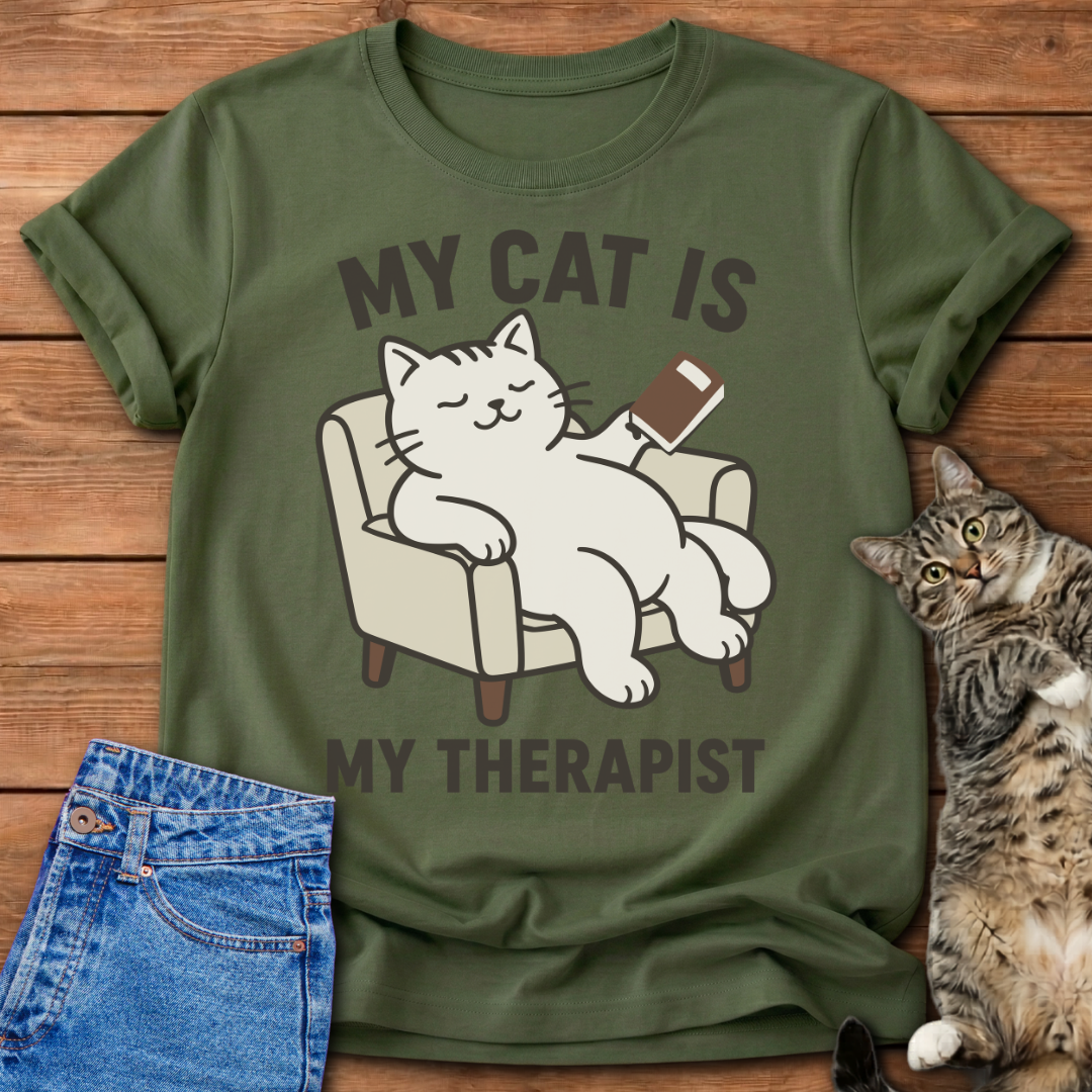 Cat Therapist T-Shirt