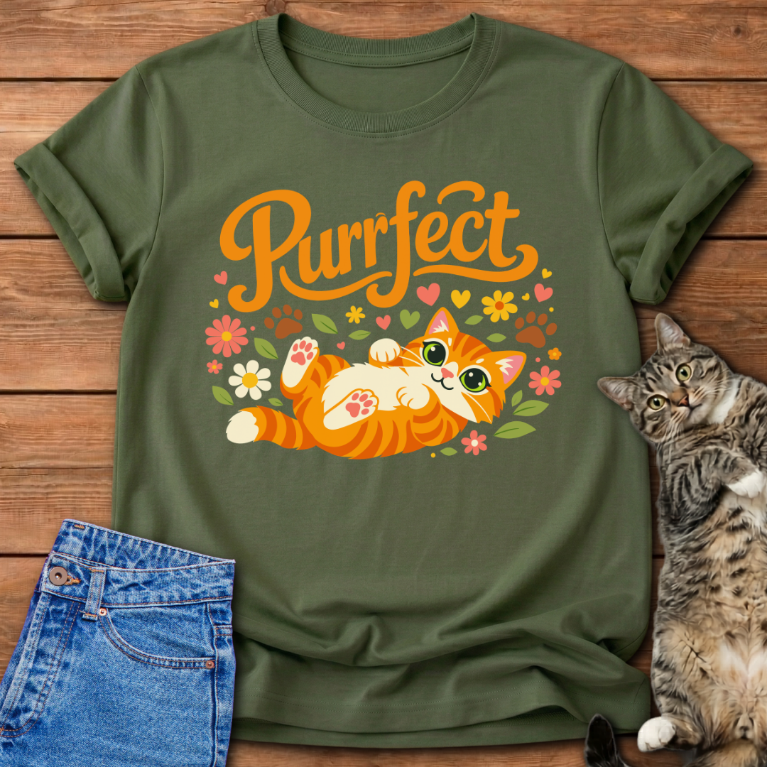 Purrfect Cat Lover  T-Shirt