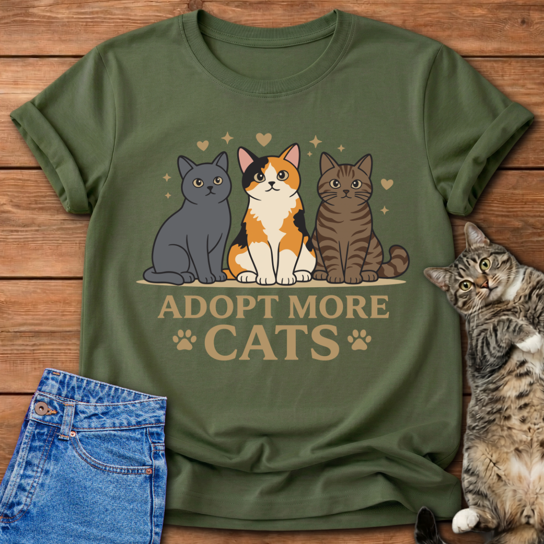 Adopt More Cats T-Shirt