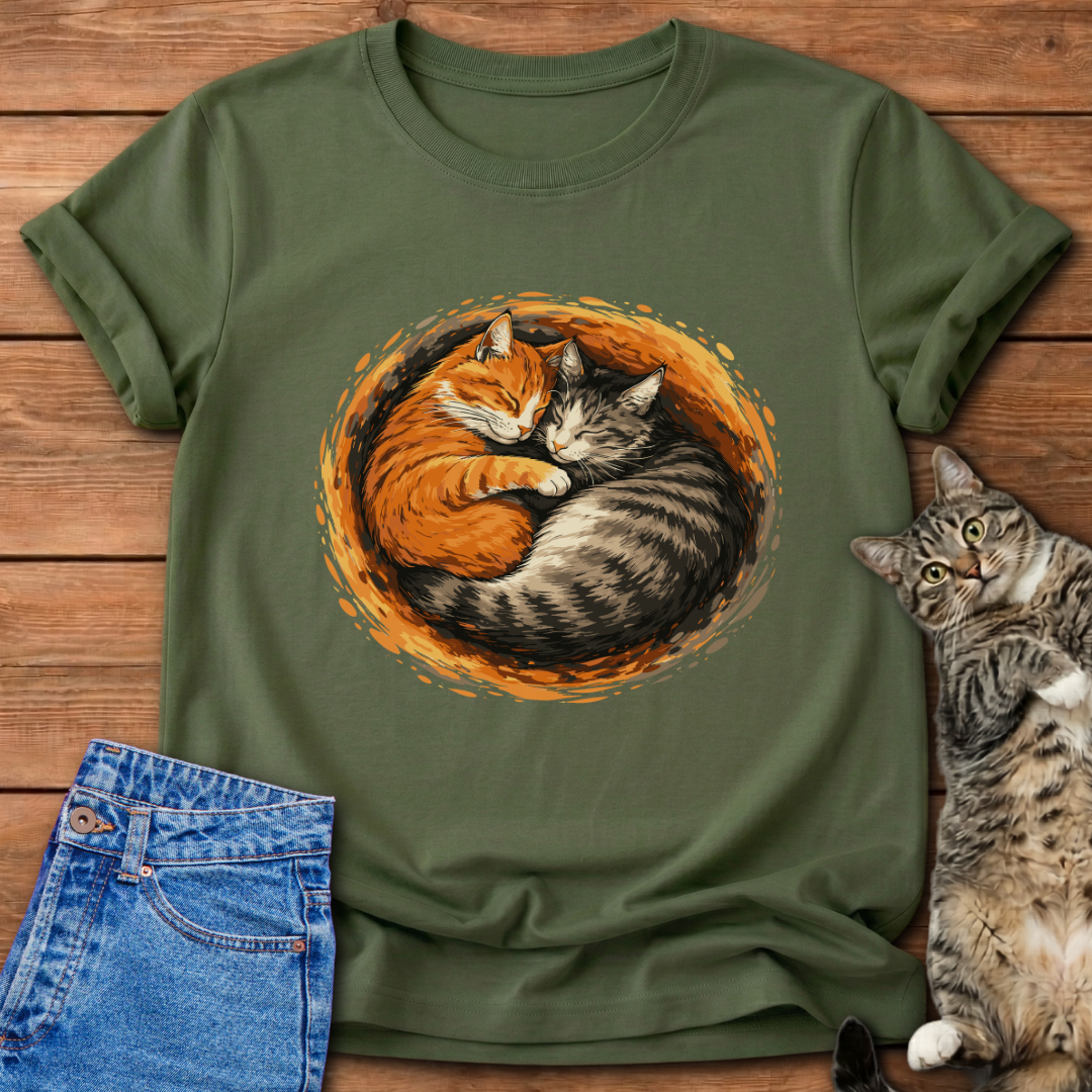 Cuddling Cats T-Shirt