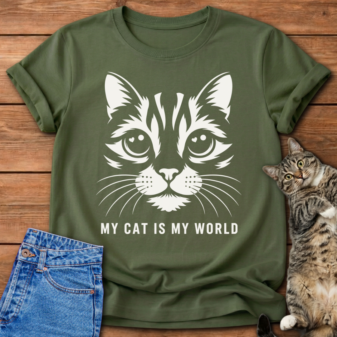 My Cat Is My World T-Shirt